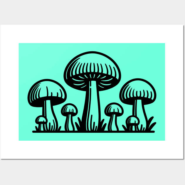 Mushrooms Wall Art by KayBee Gift Shop